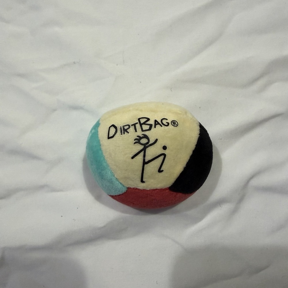 DirtBag Hacky Sack Footbag Multicolor Plush Freestyle Foot Bag NEW